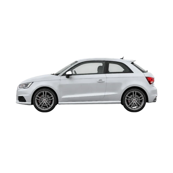2014 Audi S1 in Silber, Ansicht: Seite (nach links gerichtet)