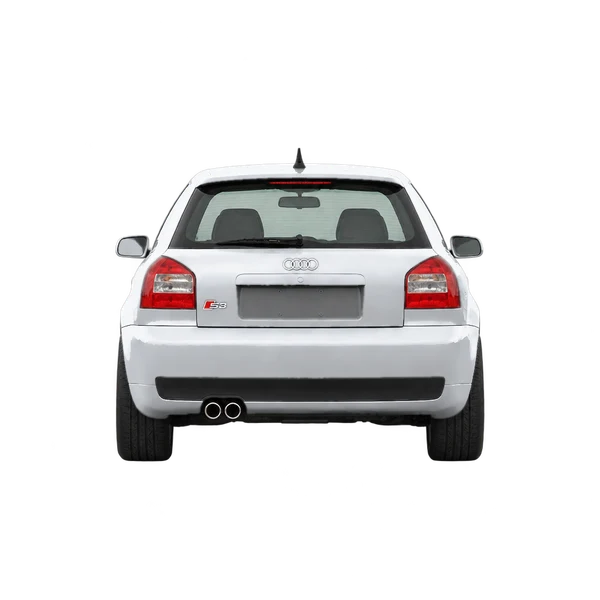 Audi S3 2001 باللون فضي، منظر من الخلف