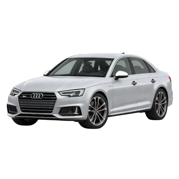 Audi S4 2018 argent, vue trois-quarts avant (orienté vers la gauche)