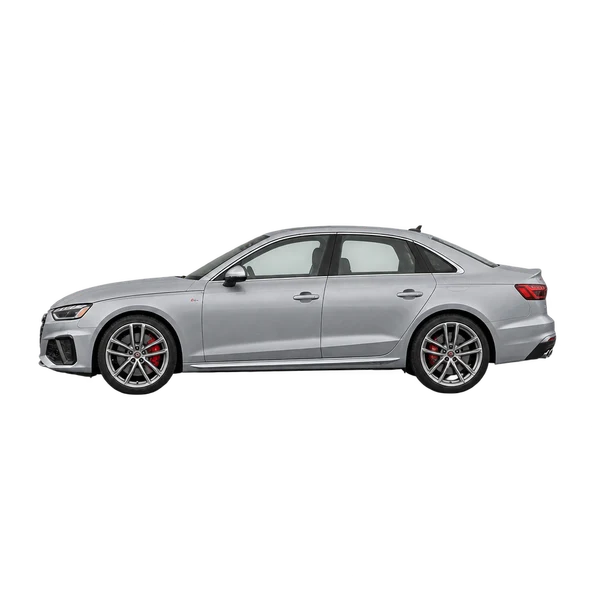 Audi S4 2020 argent, vue côté (vers la gauche)