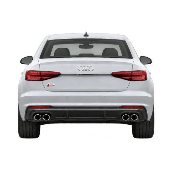2024 Audi S4 in Silber, Ansicht: Heck