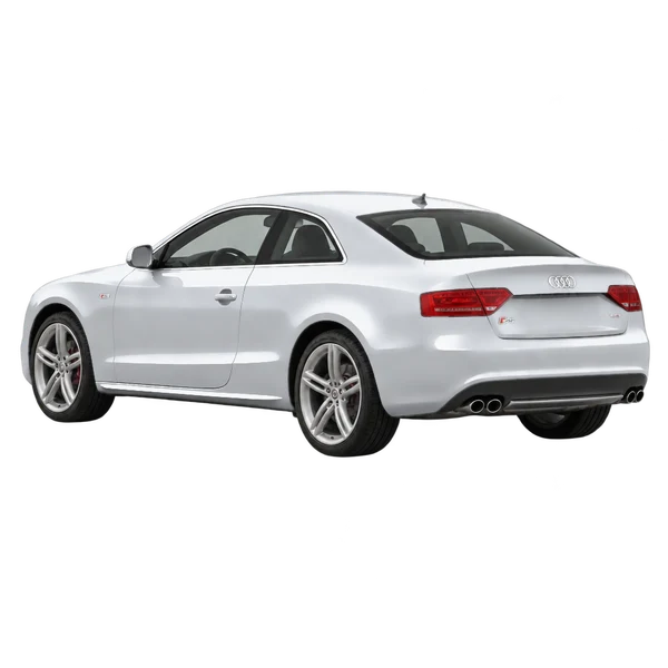 シルバーの2016 Audi S5（リア斜め（左向き）ビュー）