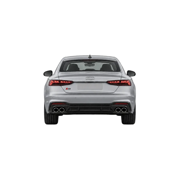 2027 Audi S5 in Silber, Ansicht: Heck