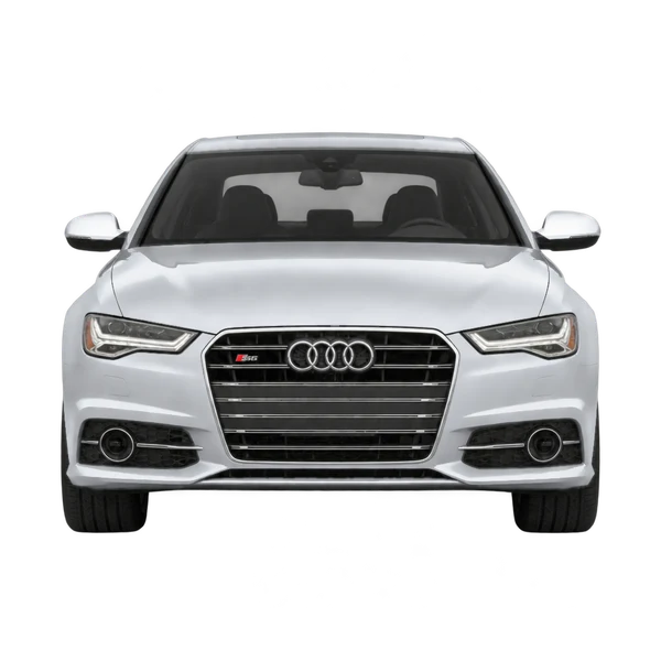 Audi S6 2017 en plateado, vista frontal