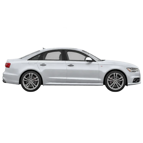2018 Audi S6 in Silber, Ansicht: Seite (nach rechts gewandt)