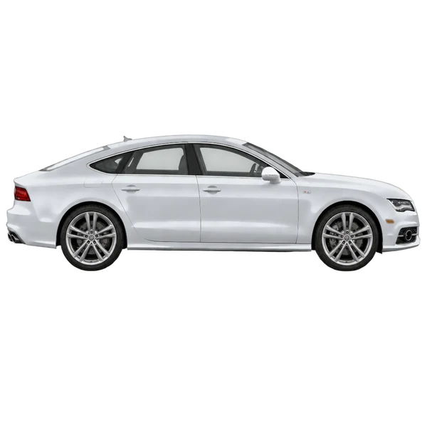 2015 Audi S7 in Silber, Ansicht: Seite (nach rechts gewandt)