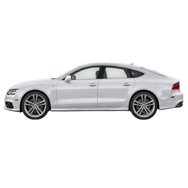2018 Audi S7 in Silber, Ansicht: Seite (nach links gerichtet)