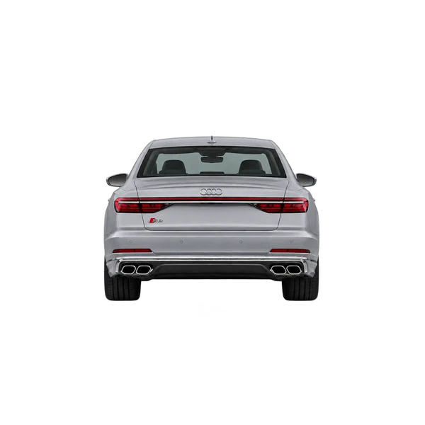 2025 Audi S8 in Silber, Ansicht: Heck