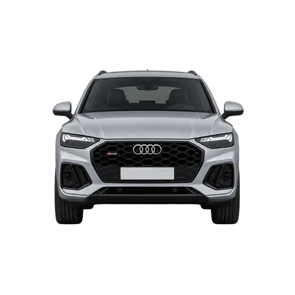 Audi SQ5 Sportback 2024 باللون فضي، منظر أمامي