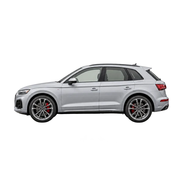 2023 Audi SQ5 in Silber, Ansicht: Seite (nach links gerichtet)