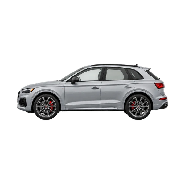2025 Audi SQ5 in Silber, Ansicht: Seite (nach links gerichtet)