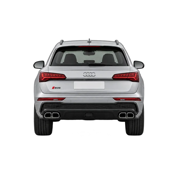 2026 Audi SQ5 in Silber, Ansicht: Heck