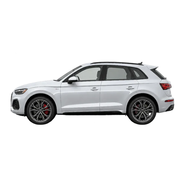 2026 Audi SQ5 in Silber, Ansicht: Seite (nach links gerichtet)