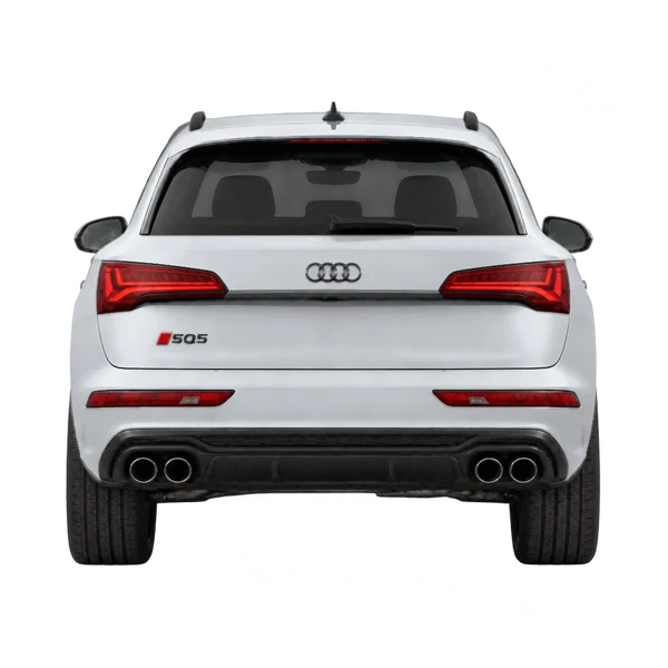 silver 2027 Audi SQ5 rear view