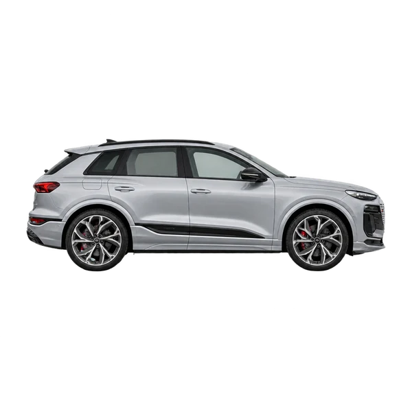 2024 Audi SQ6 e-tron in Silber, Ansicht: Seite (nach rechts gewandt)