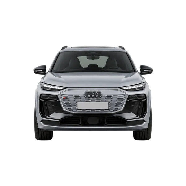 2025 Audi SQ6 e-tron in Silber, Ansicht: Front