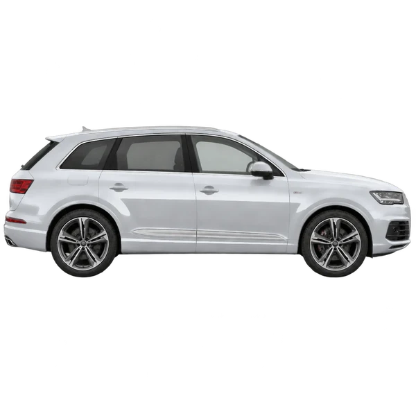 2016 Audi SQ7 in Silber, Ansicht: Seite (nach rechts gewandt)