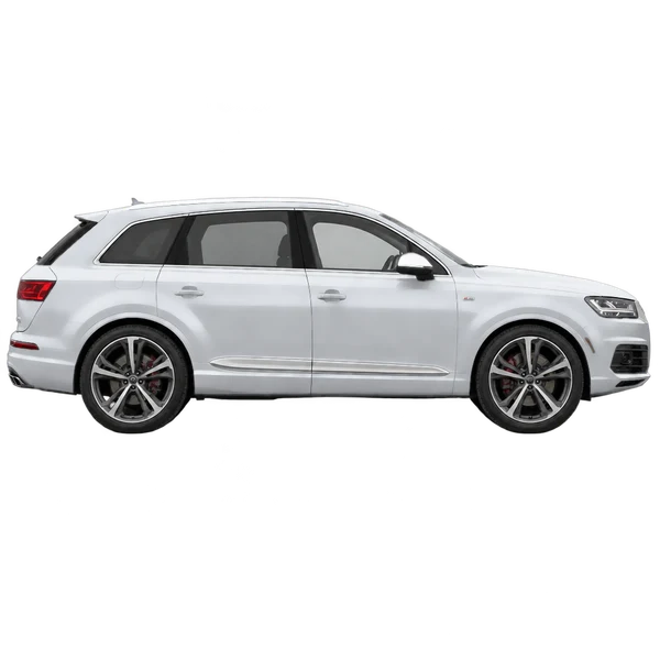 2017 Audi SQ7 in Silber, Ansicht: Seite (nach rechts gewandt)
