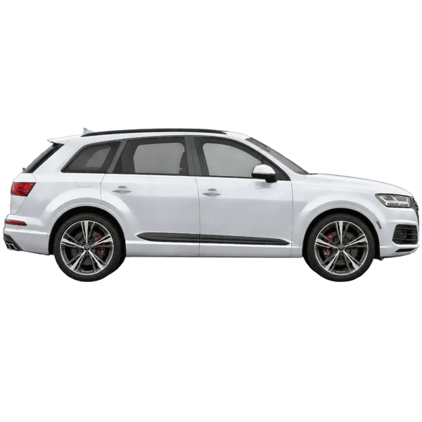 2019 Audi SQ7 in Silber, Ansicht: Seite (nach rechts gewandt)