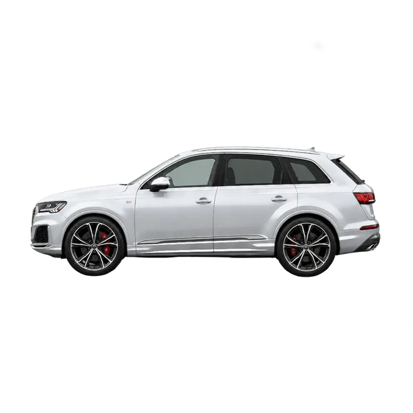 2022 Audi SQ7 in Silber, Ansicht: Seite (nach links gerichtet)