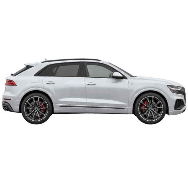 2019 Audi SQ8 in Silber, Ansicht: Seite (nach rechts gewandt)