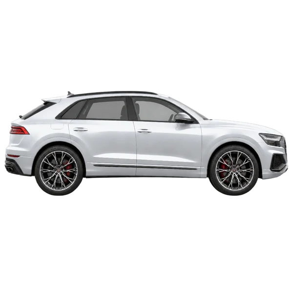 2020 Audi SQ8 in Silber, Ansicht: Seite (nach rechts gewandt)