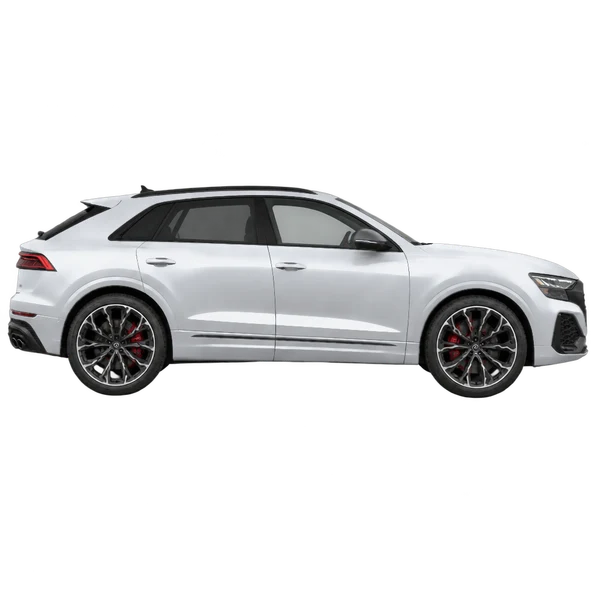 2024 Audi SQ8 in Silber, Ansicht: Seite (nach rechts gewandt)