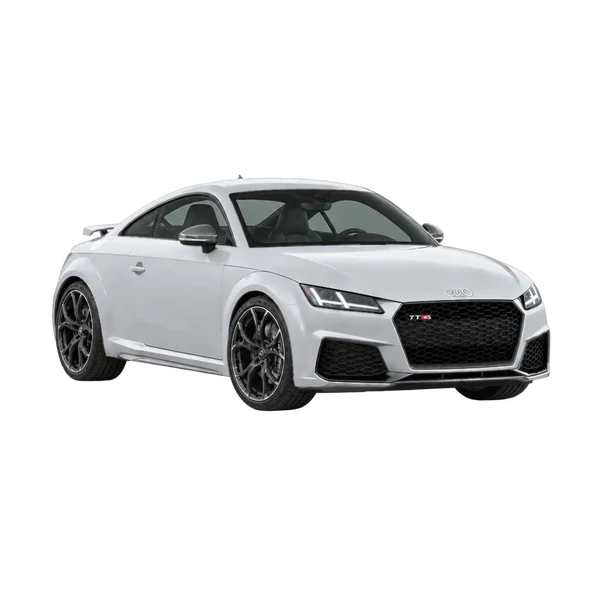 Audi TT S 2026 argent, vue trois-quarts avant (orienté vers la droite)