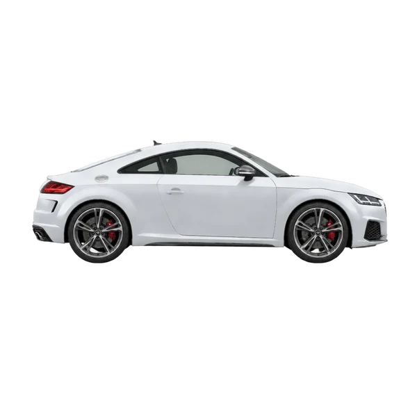 Audi TT S 2026 argent, vue profil (tourné vers la droite)