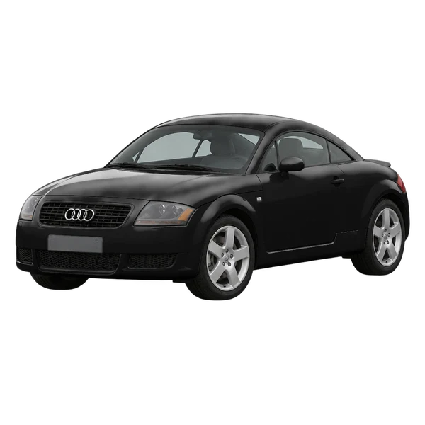 Audi TT 2004 noir, vue trois-quarts avant (orienté vers la gauche)