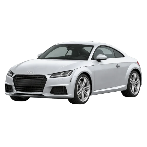 Audi TT 2016 argent, vue trois-quarts avant (orienté vers la gauche)