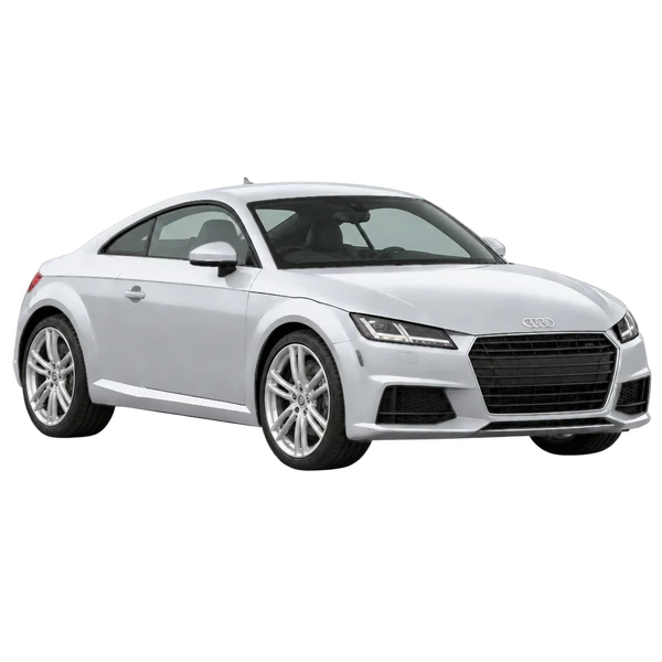 Audi TT 2016 argent, vue trois-quarts avant (orienté vers la droite)