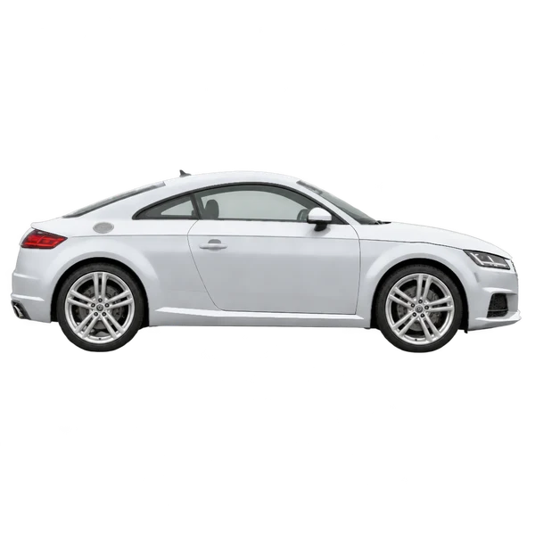 Audi TT 2017 argent, vue profil (tourné vers la droite)