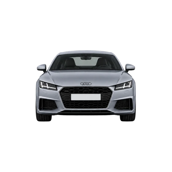 Audi TT 2024 argent, vue avant
