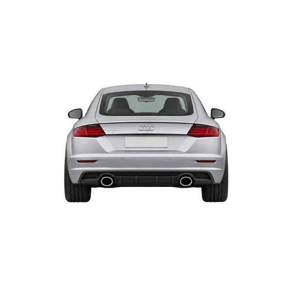 Audi TT 2025 argent, vue arrière