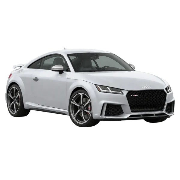 2016 Audi Ttrs in Silber, Ansicht: Dreiviertelansicht vorne (nach links gerichtet)
