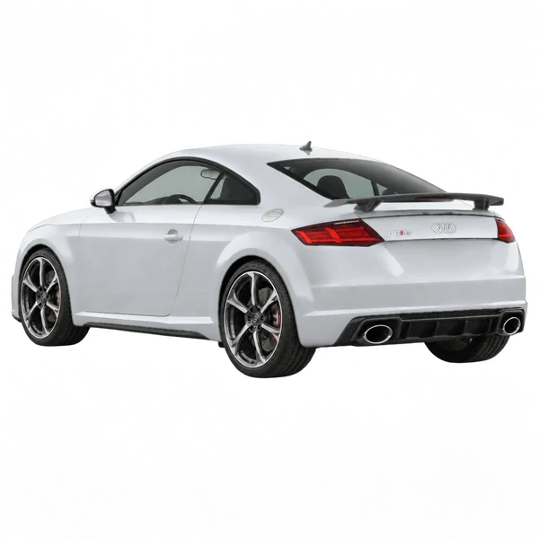2016 Audi Ttrs in Silber, Ansicht: Dreiviertelansicht von hinten (nach links gerichtet)