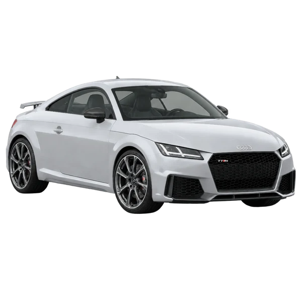 2017 Audi Ttrs in Silber, Ansicht: Dreiviertelansicht vorne (nach links gerichtet)