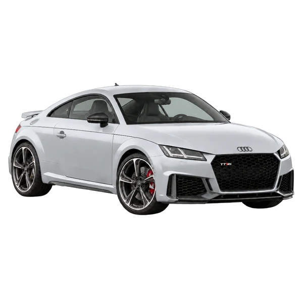 2023 Audi Ttrs in Silber, Ansicht: Dreiviertelansicht vorne (nach rechts)