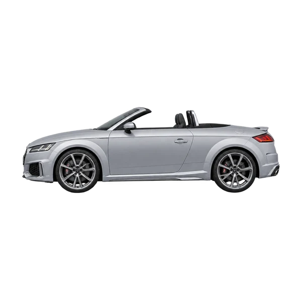 Audi TTS Roadster 2025 prata, vista lateral (voltada para a esquerda)
