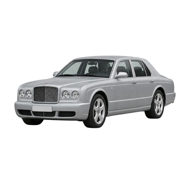 2010 Bentley Arnage in Silber, Ansicht: Dreiviertelansicht vorne (nach links gerichtet)
