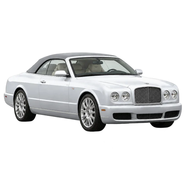 Bentley Azure 2008 argent, vue trois-quarts avant (orienté vers la gauche)