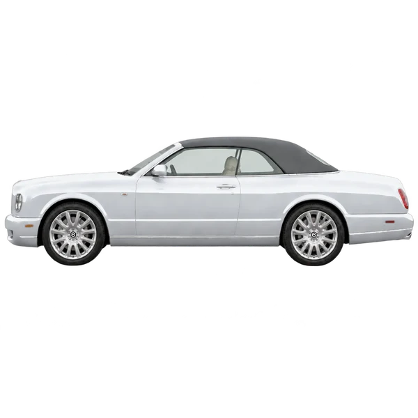 Bentley Azure 2010 باللون فضي، منظر جانبي (متجه إلى اليسار)