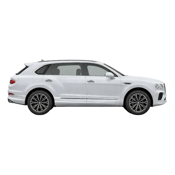 Bentley Bentayga EWB 2023 prata, vista lateral (voltada para a direita)