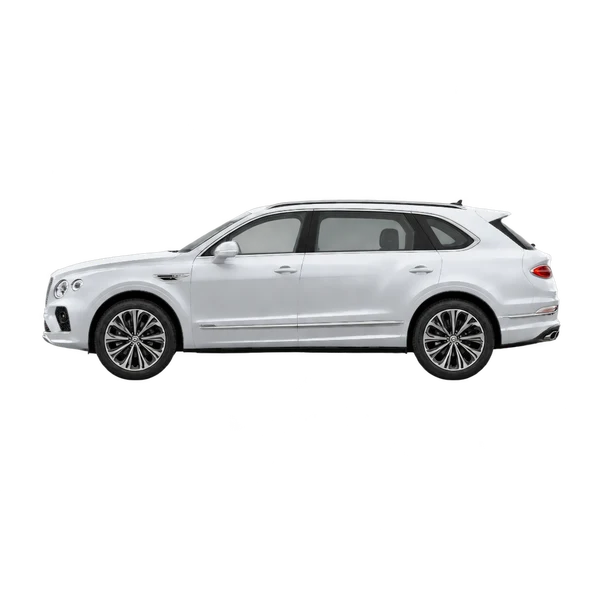 Bentley Bentayga EWB 2024 prata, vista lateral (voltada para a esquerda)