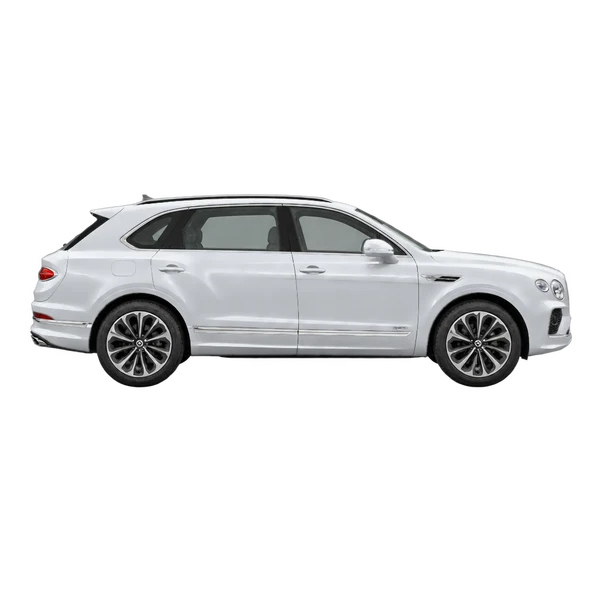Bentley Bentayga EWB 2024 prata, vista lateral (voltada para a direita)