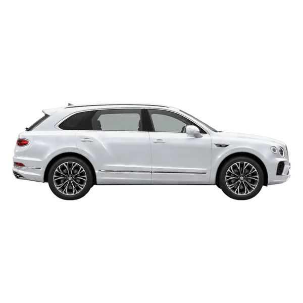 Bentley Bentayga EWB 2025 prata, vista lateral (voltada para a direita)