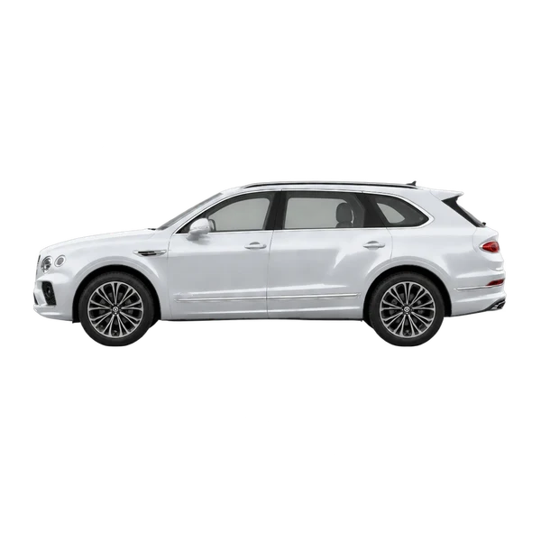 Bentley Bentayga EWB 2026 prata, vista lateral (voltada para a esquerda)