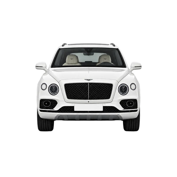 Bentley Bentayga V8 2021 blanc, vue avant