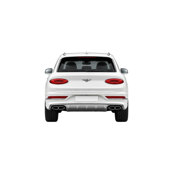 Bentley Bentayga V8 2021 blanc, vue arrière